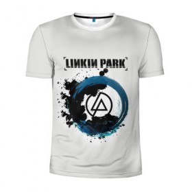 Мужская футболка 3D спортивная с принтом Linkin Park в Санкт-Петербурге, 100% полиэстер с улучшенными характеристиками | приталенный силуэт, круглая горловина, широкие плечи, сужается к линии бедра | bennington | chester | linkin park | беннингтон | ленкин | линкин | майк | честер