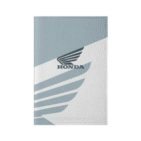 Обложка для паспорта матовая кожа с принтом Honda в Санкт-Петербурге, натуральная матовая кожа | размер 19,3 х 13,7 см; прозрачные пластиковые крепления | car | honda | moto | motorbike | race | авто | автомобиль | гонки | марка | машина | мотоцикл | хонда