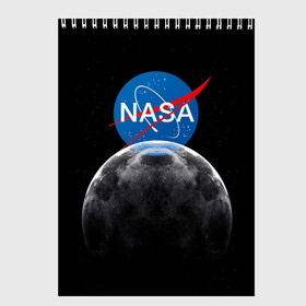 Скетчбук с принтом NASA MOON в Санкт-Петербурге, 100% бумага
 | 48 листов, плотность листов — 100 г/м2, плотность картонной обложки — 250 г/м2. Листы скреплены сверху удобной пружинной спиралью | galaxy | moon | nasa | space | астрономия | известные | космос | луна | наса | планет