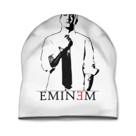 Шапка 3D с принтом Eminem в Санкт-Петербурге, 100% полиэстер | универсальный размер, печать по всей поверхности изделия | actor | american rapper | composer | eminem | music | rap | record producer | актёр | американский | композитор | музыка | музыкальный продюсер | рэп | рэпер