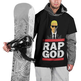 Накидка на куртку 3D с принтом Rap God Eminem в Санкт-Петербурге, 100% полиэстер |  | Тематика изображения на принте: actor | american rapper | composer | eminem | music | rap | rap god | record producer |   | актёр | американский | композитор | музыка | музыкальный продюсер | рэп | рэпер