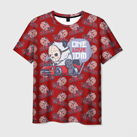Мужская футболка 3D с принтом ONE LOVE JDM в Санкт-Петербурге, 100% полиэфир | прямой крой, круглый вырез горловины, длина до линии бедер | car | jdm | jdm style | автомобиль | маска | машины | панда | стайлинг | тачки | тюнинг
