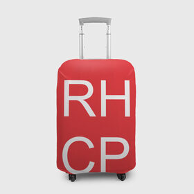 Чехол для чемодана 3D с принтом RHCP в Санкт-Петербурге, 86% полиэфир, 14% спандекс | двустороннее нанесение принта, прорези для ручек и колес | frusciante | red hot chilli peppers | rock | кидис | перцы | рэд хот | фли | фрушчанте | чилли пэпперс | энтони киддис