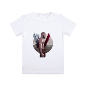 Детская футболка хлопок с принтом Викинги 4 в Санкт-Петербурге, 100% хлопок | круглый вырез горловины, полуприлегающий силуэт, длина до линии бедер | 