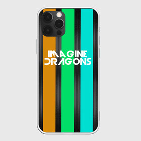 Чехол для iPhone 12 Pro с принтом IMAGINE DRAGONS в Санкт-Петербурге, силикон | область печати: задняя сторона чехла, без боковых панелей | evolve | imagine dragons | new age | абстракция | вокалист | геометрия | группа | драгонс | известные | линии | личности | надписи | полосы | реп | рок | триколор | фирменные цвета | яркие