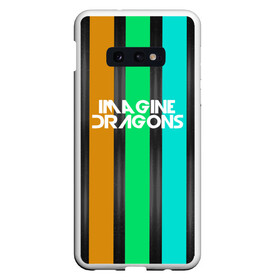 Чехол для Samsung S10E с принтом IMAGINE DRAGONS в Санкт-Петербурге, Силикон | Область печати: задняя сторона чехла, без боковых панелей | Тематика изображения на принте: evolve | imagine dragons | new age | абстракция | вокалист | геометрия | группа | драгонс | известные | линии | личности | надписи | полосы | реп | рок | триколор | фирменные цвета | яркие