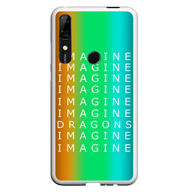 Чехол для Honor P Smart Z с принтом IMAGINE DRAGONS в Санкт-Петербурге, Силикон | Область печати: задняя сторона чехла, без боковых панелей | Тематика изображения на принте: evolve | imagine dragons | new age | вокалист | группа | драгонс | известные | личности | надписи | реп | рок | триколор | фирменные цвета | яркие