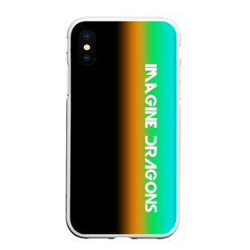 Чехол для iPhone XS Max матовый с принтом IMAGINE DRAGONS в Санкт-Петербурге, Силикон | Область печати: задняя сторона чехла, без боковых панелей | Тематика изображения на принте: evolve | imagine dragons | new age | вокалист | группа | драгонс | известные | личности | надписи | реп | рок | триколор | фирменные цвета | яркие