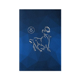 Обложка для паспорта матовая кожа с принтом Телец в Санкт-Петербурге, натуральная матовая кожа | размер 19,3 х 13,7 см; прозрачные пластиковые крепления | Тематика изображения на принте: taurus | звезды | знаки зодиака | космос | созвездие | телец