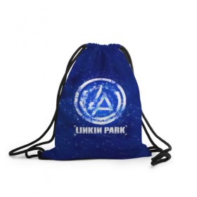 Рюкзак-мешок 3D с принтом Linkin Park в Санкт-Петербурге, 100% полиэстер | плотность ткани — 200 г/м2, размер — 35 х 45 см; лямки — толстые шнурки, застежка на шнуровке, без карманов и подкладки | 