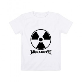 Детская футболка хлопок с принтом Megadeth в Санкт-Петербурге, 100% хлопок | круглый вырез горловины, полуприлегающий силуэт, длина до линии бедер | megadet | megadeth | группа | дирк вербурен | дэвид эллефсон | дэйв мастейн | кико лоурейро | мегадет | мегадетх | метал | рок | трэш | трэшметал | тяжелый | хард | хардрок | хеви | хевиметал