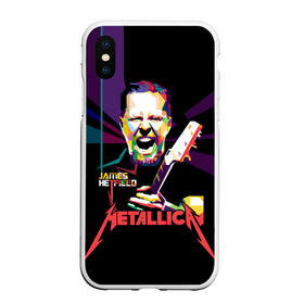 Чехол для iPhone XS Max матовый с принтом Metallica James Alan Hatfield в Санкт-Петербурге, Силикон | Область печати: задняя сторона чехла, без боковых панелей | alan | american | band | hard | hatfield | james | metal | metallica | rock | thrash | алан | американская | джеймс | метал группа | трэш метал | хард рок | хэтфилд