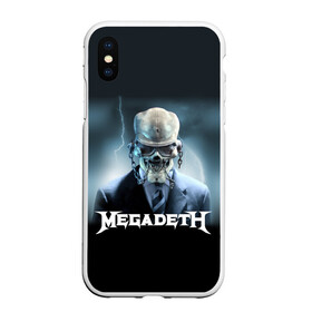 Чехол для iPhone XS Max матовый с принтом Megadeth в Санкт-Петербурге, Силикон | Область печати: задняя сторона чехла, без боковых панелей | megadeth |   megadet | группа | дирк вербурен | дэвид эллефсон | дэйв мастейн | кико лоурейро | мегадет | мегадетх | метал | рок | трэш | трэшметал | тяжелый | хард | хардрок | хеви | хевиметал