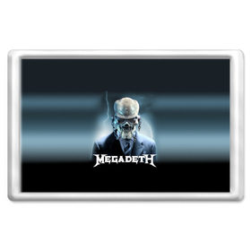 Магнит 45*70 с принтом Megadeth в Санкт-Петербурге, Пластик | Размер: 78*52 мм; Размер печати: 70*45 | megadeth |   megadet | группа | дирк вербурен | дэвид эллефсон | дэйв мастейн | кико лоурейро | мегадет | мегадетх | метал | рок | трэш | трэшметал | тяжелый | хард | хардрок | хеви | хевиметал
