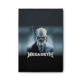 Обложка для автодокументов с принтом Megadeth в Санкт-Петербурге, натуральная кожа |  размер 19,9*13 см; внутри 4 больших “конверта” для документов и один маленький отдел — туда идеально встанут права | Тематика изображения на принте: megadeth |   megadet | группа | дирк вербурен | дэвид эллефсон | дэйв мастейн | кико лоурейро | мегадет | мегадетх | метал | рок | трэш | трэшметал | тяжелый | хард | хардрок | хеви | хевиметал