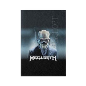 Обложка для паспорта матовая кожа с принтом Megadeth в Санкт-Петербурге, натуральная матовая кожа | размер 19,3 х 13,7 см; прозрачные пластиковые крепления | Тематика изображения на принте: megadeth |   megadet | группа | дирк вербурен | дэвид эллефсон | дэйв мастейн | кико лоурейро | мегадет | мегадетх | метал | рок | трэш | трэшметал | тяжелый | хард | хардрок | хеви | хевиметал