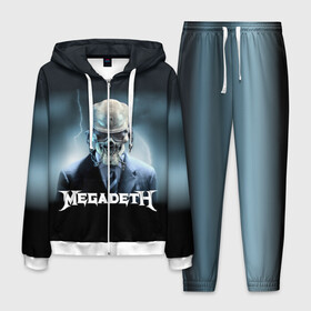 Мужской костюм 3D с принтом Megadeth в Санкт-Петербурге, 100% полиэстер | Манжеты и пояс оформлены тканевой резинкой, двухслойный капюшон со шнурком для регулировки, карманы спереди | megadeth |   megadet | группа | дирк вербурен | дэвид эллефсон | дэйв мастейн | кико лоурейро | мегадет | мегадетх | метал | рок | трэш | трэшметал | тяжелый | хард | хардрок | хеви | хевиметал