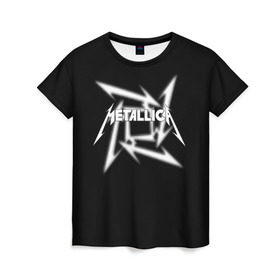Женская футболка 3D с принтом Metallica в Санкт-Петербурге, 100% полиэфир ( синтетическое хлопкоподобное полотно) | прямой крой, круглый вырез горловины, длина до линии бедер | american | band | cliff burton | dave mustaine | hard | james hatfield | jason newsted | kirk hammett | lars ulrich | metal | metallica | robert trujillo | rock | ron mcgowney | thrash | американская | джеймс хэтфилд | ларс ул | метал группа | трэш метал 
