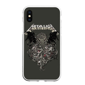 Чехол для iPhone XS Max матовый с принтом Metallica в Санкт-Петербурге, Силикон | Область печати: задняя сторона чехла, без боковых панелей | american | band | cliff burton | dave mustaine | hard | james hatfield | jason newsted | kirk hammett | lars ulrich | metal | metallica | robert trujillo | rock | ron mcgowney | thrash | американская | джеймс хэтфилд | ларс ул | метал группа | трэш метал 