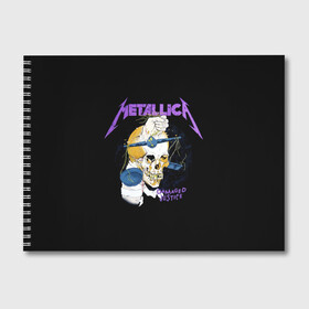 Альбом для рисования с принтом Metallica в Санкт-Петербурге, 100% бумага
 | матовая бумага, плотность 200 мг. | american | band | cliff burton | dave mustaine | hard | james hatfield | jason newsted | kirk hammett | lars ulrich | metal | metallica | robert trujillo | rock | ron mcgowney | thrash | американская | джеймс хэтфилд | ларс ул | метал группа | трэш метал 
