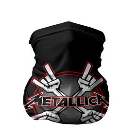 Бандана-труба 3D с принтом Metallica в Санкт-Петербурге, 100% полиэстер, ткань с особыми свойствами — Activecool | плотность 150‒180 г/м2; хорошо тянется, но сохраняет форму | 