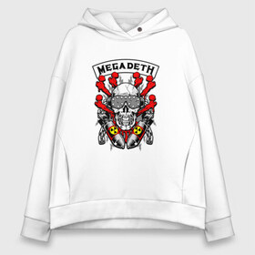 Женское худи Oversize хлопок с принтом Megadeth в Санкт-Петербурге, френч-терри — 70% хлопок, 30% полиэстер. Мягкий теплый начес внутри —100% хлопок | боковые карманы, эластичные манжеты и нижняя кромка, капюшон на магнитной кнопке | megadet | megadeth | группа | дирк вербурен | дэвид эллефсон | дэйв мастейн | кико лоурейро | мегадет | мегадетх | метал | рок | трэш | трэшметал | тяжелый | хард | хардрок | хеви | хевиметал