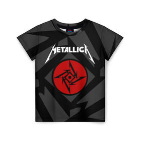 Детская футболка 3D с принтом Metallica в Санкт-Петербурге, 100% гипоаллергенный полиэфир | прямой крой, круглый вырез горловины, длина до линии бедер, чуть спущенное плечо, ткань немного тянется | american | band | cliff burton | dave mustaine | hard | james hatfield | jason newsted | kirk hammett | lars ulrich | metal | metallica | robert trujillo | rock | ron mcgowney | thrash | американская | джеймс хэтфилд | ларс ул | метал группа | трэш метал 