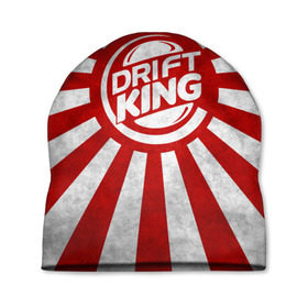 Шапка 3D с принтом Drift King в Санкт-Петербурге, 100% полиэстер | универсальный размер, печать по всей поверхности изделия | car | drift | japan | jdm | race | street | авто | автомобиль | гонки | дрифт | король | машина | флаг | япония