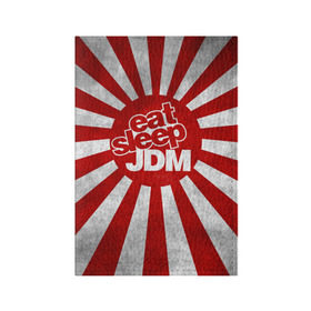 Обложка для паспорта матовая кожа с принтом JDM в Санкт-Петербурге, натуральная матовая кожа | размер 19,3 х 13,7 см; прозрачные пластиковые крепления | car | domo | drift | japan | jdm | kun | race | street | авто | автомобиль | гонки | дрифт | король | машина | флаг | япония
