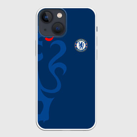 Чехол для iPhone 13 mini с принтом Chelsea Uniform в Санкт-Петербурге,  |  | Тематика изображения на принте: chelsea | emirates | fc | абстракция | геометрия | зож | клуб | линии | мода | модные | мяч | спорт | спортивные | стиль | тренды | флаг россии | футбол | футбольный клуб | челси | экстрим | эмблема