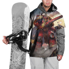 Накидка на куртку 3D с принтом Warhammer 40000 в Санкт-Петербурге, 100% полиэстер |  | Тематика изображения на принте: crusade | eternal | броня | воины | воители | доспехи | игры | фантастика | фэнтези