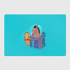 Магнитный плакат 3Х2 с принтом BoJack в Санкт-Петербурге, Полимерный материал с магнитным слоем | 6 деталей размером 9*9 см | bojack horseman | конь боджек | лошадь боджек