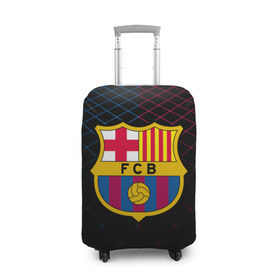 Чехол для чемодана 3D с принтом FC Barca 2018 Line в Санкт-Петербурге, 86% полиэфир, 14% спандекс | двустороннее нанесение принта, прорези для ручек и колес | fc | fc barcelona | fcb | барселона | спорт | спортивные | фк | футбол | футбольный клуб