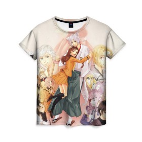 Женская футболка 3D с принтом Очень приятно Бог в Санкт-Петербурге, 100% полиэфир ( синтетическое хлопкоподобное полотно) | прямой крой, круглый вырез горловины, длина до линии бедер | anime | manga | mizuki | nanami momozono | tomoe mikage | аниме | манга | мидзуки | нанами момодзоно | очень приятно бог | томоэ микагэ