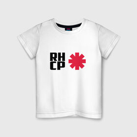 Детская футболка хлопок с принтом Red Hot Chili Peppers в Санкт-Петербурге, 100% хлопок | круглый вырез горловины, полуприлегающий силуэт, длина до линии бедер | Тематика изображения на принте: red hot chili peppers | rhcp | перцы | ред хот чили пепперс | рхчп | рэд