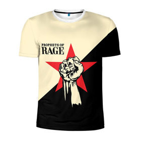 Мужская футболка 3D спортивная с принтом Prophets of rage (пророки ярости) в Санкт-Петербурге, 100% полиэстер с улучшенными характеристиками | приталенный силуэт, круглая горловина, широкие плечи, сужается к линии бедра | 