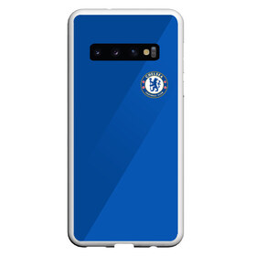 Чехол для Samsung Galaxy S10 с принтом Chelsea 2018 Элитная форма в Санкт-Петербурге, Силикон | Область печати: задняя сторона чехла, без боковых панелей | Тематика изображения на принте: chelsea | fc | спорт | спортивные | фк | футбол | футбольный клуб | челси