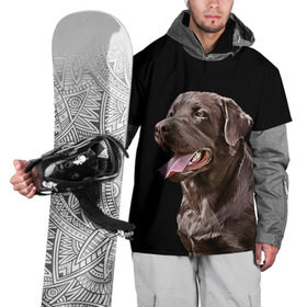 Накидка на куртку 3D с принтом Лабрадор_арт_2 в Санкт-Петербурге, 100% полиэстер |  | домашние животные | лабрадор | пес | песик | ретривер | собака | собачка