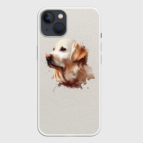 Чехол для iPhone 13 с принтом Лабрадор_арт в Санкт-Петербурге,  |  | домашние животные | пес | ретривер | собака