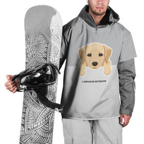 Накидка на куртку 3D с принтом Лабрадор щенок в Санкт-Петербурге, 100% полиэстер |  | Тематика изображения на принте: домашние животные | лабрадор | пес | песик | ретривер | собака | собачка