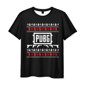 Мужская футболка 3D с принтом Свитер PUBG в Санкт-Петербурге, 100% полиэфир | прямой крой, круглый вырез горловины, длина до линии бедер | playerunknowns battlegrounds | pubg