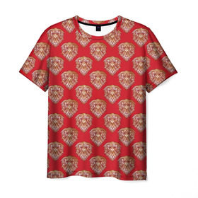 Мужская футболка 3D с принтом Восточный пекинес принт в Санкт-Петербурге, 100% полиэфир | прямой крой, круглый вырез горловины, длина до линии бедер | Тематика изображения на принте: домашние животные | пес | собака