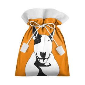 Подарочный 3D мешок с принтом Солнечнй бультерьер в Санкт-Петербурге, 100% полиэстер | Размер: 29*39 см | бультерьер | домашние животные | пес | песик | собака | собачка