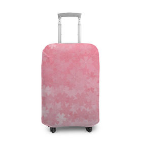 Чехол для чемодана 3D с принтом Сакура в Санкт-Петербурге, 86% полиэфир, 14% спандекс | двустороннее нанесение принта, прорези для ручек и колес | japan | sakura | вишня | розовый | сакура | цветок | цветы | япония