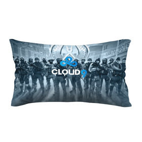 Подушка 3D антистресс с принтом CLOUD 9 CS GO в Санкт-Петербурге, наволочка — 100% полиэстер, наполнитель — вспененный полистирол | состоит из подушки и наволочки на молнии | cloud 9 | counter strike | cs go | esports | team | известные | киберспорт | мировые | спорт