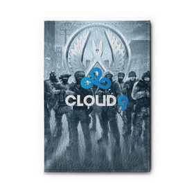 Обложка для автодокументов с принтом CLOUD 9 CS GO в Санкт-Петербурге, натуральная кожа |  размер 19,9*13 см; внутри 4 больших “конверта” для документов и один маленький отдел — туда идеально встанут права | cloud 9 | counter strike | cs go | esports | team | известные | киберспорт | мировые | спорт