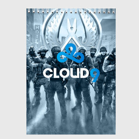 Скетчбук с принтом CLOUD 9 CS GO в Санкт-Петербурге, 100% бумага
 | 48 листов, плотность листов — 100 г/м2, плотность картонной обложки — 250 г/м2. Листы скреплены сверху удобной пружинной спиралью | cloud 9 | counter strike | cs go | esports | team | известные | киберспорт | мировые | спорт