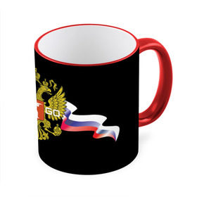 Кружка 3D с принтом CS GO RUSSIAN TEAM в Санкт-Петербурге, керамика | ёмкость 330 мл | global offensive | герб | россия | флаг