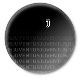 Значок с принтом Juventus 2018 Original в Санкт-Петербурге,  металл | круглая форма, металлическая застежка в виде булавки | Тематика изображения на принте: juventus | линии | спорт | футбол | футбольный клуб | ювентус