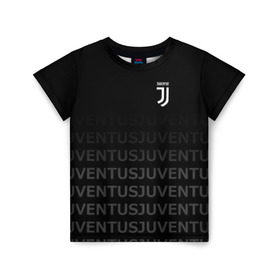 Детская футболка 3D с принтом Juventus 2018 Original в Санкт-Петербурге, 100% гипоаллергенный полиэфир | прямой крой, круглый вырез горловины, длина до линии бедер, чуть спущенное плечо, ткань немного тянется | juventus | линии | спорт | футбол | футбольный клуб | ювентус